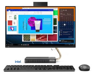 lenovo ideacentre 5i 23.8" fhd touchscreen all-in-one desktop computer - 11th gen intel core i7-11700 8-core up to 4.9ghz, 16gb ram, 512gb nvme ssd, intel uhd graphics 750, fhd webcam, windows 11 home