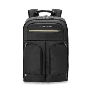 briggs & riley hta, black, slim expandable backpack