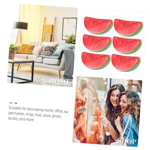 Garneck 30 Pcs Simulated Watermelon Slices Faux Watermelon Slices Ornaments for Kids Decoraciones para Salas De Casa Fake Watermelon Slices Ornament for Kids Household Pretend Foam Child