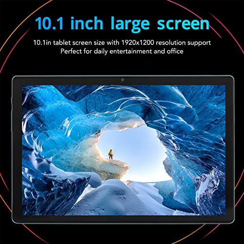 Airshi 10.1in Tablet, Smart Call Tablet Octa Core Processor 1920x1200 Resolution for Studying for Entertainment (Green)