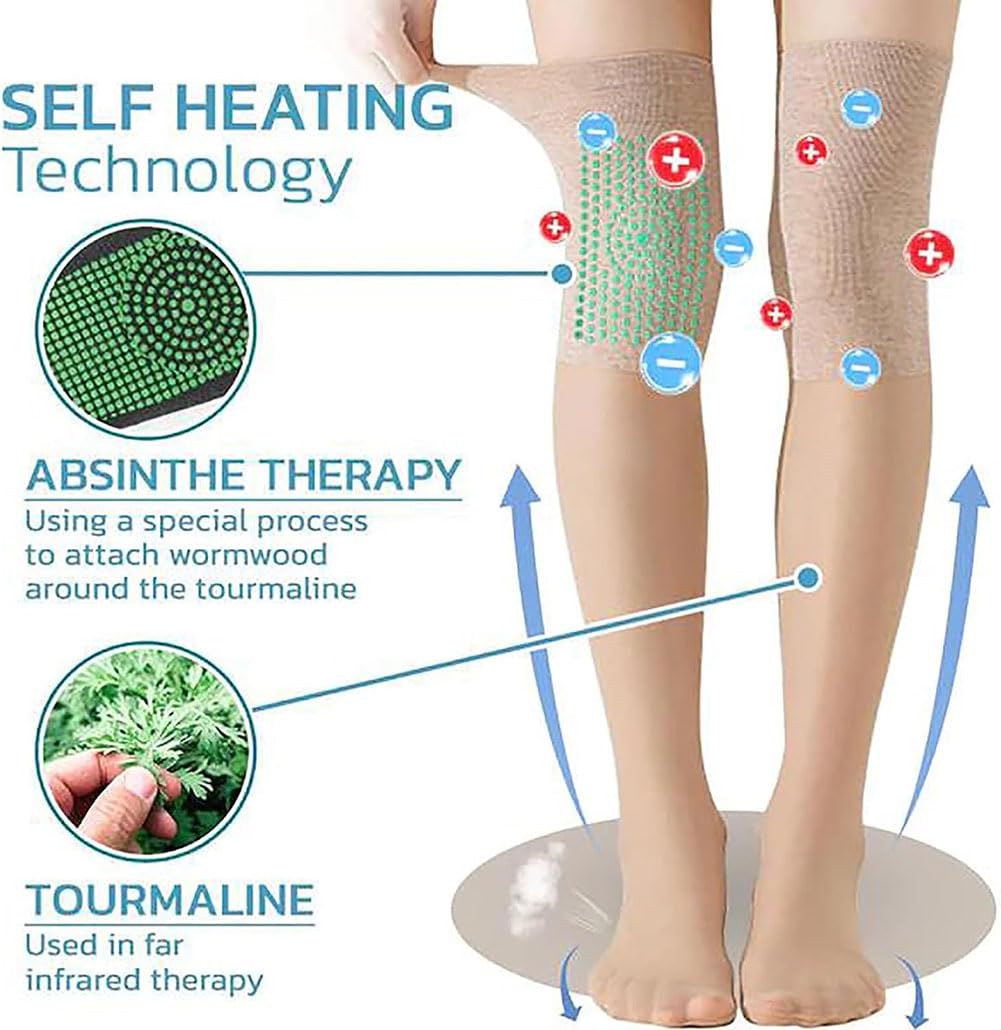 Ionic Correction Lymphatic Detoxification Long Tube Silk Stockings, Ionic Correction Over Knee Long Socks, Mugwort Acupressure Shaping Stretch Socks, Over Knee Thigh Socks (Skin 3PCS)