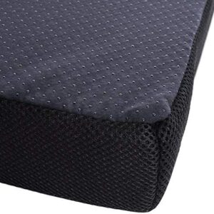 Seat Cushions for Office Chairs，Portable Memory Foam Seat Cushion for Coccyx Non Slip Bottom with Carry Handle,Washable Cover (Black)