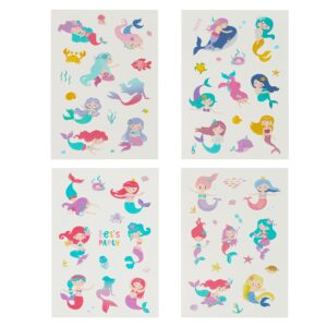 Cleverplay 24 Sheets Mermaid Party Favors, Ocean Birthday Party Decorations