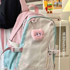 irLocy Y2K Backpack Cute Aesthetic Backpack Preppy Backpack Aesthetic Supplies Cute Kawaii Backpack Y2K Accessories (black)