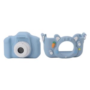 Selfie Camera Toy, Dual Lens 2.0in Screen Children Digital Camera with 32G Card for Boys Girls (Blue)