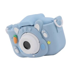 Selfie Camera Toy, Dual Lens 2.0in Screen Children Digital Camera with 32G Card for Boys Girls (Blue)