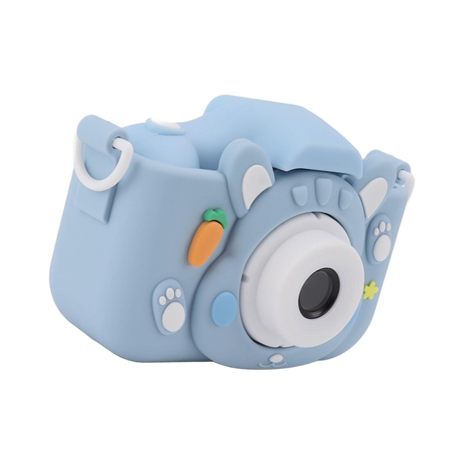 Selfie Camera Toy, Dual Lens 2.0in Screen Children Digital Camera with 32G Card for Boys Girls (Blue)