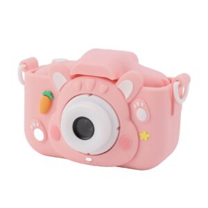 Selfie Camera Toy, Dual Lens 2.0in Screen Children Digital Camera with 32G Card for Boys Girls (Pink)