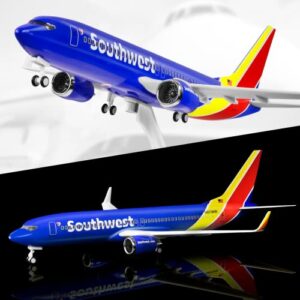 Joylludan 1:130 Model American Southwest Model Airplane Alloy Diecast Planes for Collection,Birthday or Business Gift