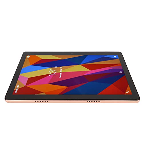 HEEPDD 10.1 Inch Tablet, Portable Tablet 8GB RAM 256GB ROM 1920x1200 Golden 5MP 13MP (US Plug)