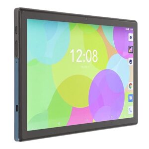 HEEPDD 10.1 Inch Tablet, 100-240V 4GB 32GB Blue Calling Tablet 5MP Front 13MP Rear 2.4G 5G Dual Band with OTG Cable for Android 8.1 (US Plug)