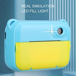 Digital Camera Colorful Kids Selfie Camera Outdoor Viewing for Girls (Blue)