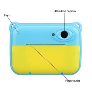 Digital Camera Colorful Kids Selfie Camera Outdoor Viewing for Girls (Blue)