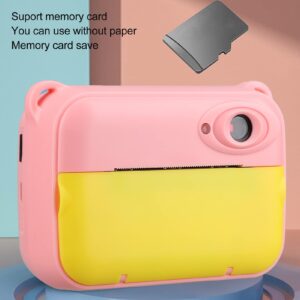 Digital Camera Colorful Kids Selfie Camera Outdoor Viewing for Girls (Pink)