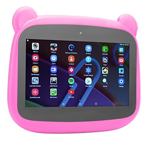 HEEPDD Kids Tablet, HD Tablet 32GB ROM 5000mAh US Plug 100‑240V 7 Inch Screen Dual Camera for Game (US Plug)