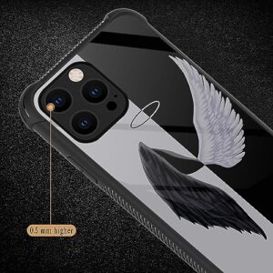 TnXee Case Compatible with iPhone 13 Pro Max,Angel and Demon 13 Pro Max Cases for Boys/Men,Four Corners Shock Absorption Non-Slip Soft TPU Bumper Frame Case Compatible with iPhone 13 Pro Max 6.7 inch