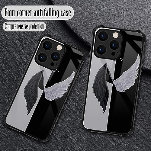 TnXee Case Compatible with iPhone 13 Pro Max,Angel and Demon 13 Pro Max Cases for Boys/Men,Four Corners Shock Absorption Non-Slip Soft TPU Bumper Frame Case Compatible with iPhone 13 Pro Max 6.7 inch