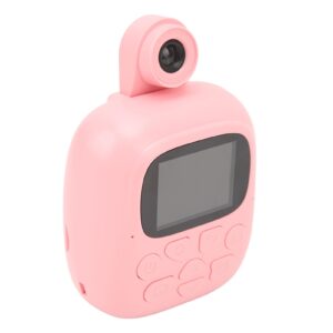 kids digital printing camera, 24mp 720p hd recording kids digital printing camera for travel (pink)