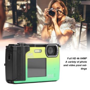 4K Digital Camera, 64MP 16X Zoom Dual Screens Anti Shake Video Camera, WiFi Point and Shoot Camera with Built in Flash & Timer Selfie Function, for Beginners Kids Teens Gift