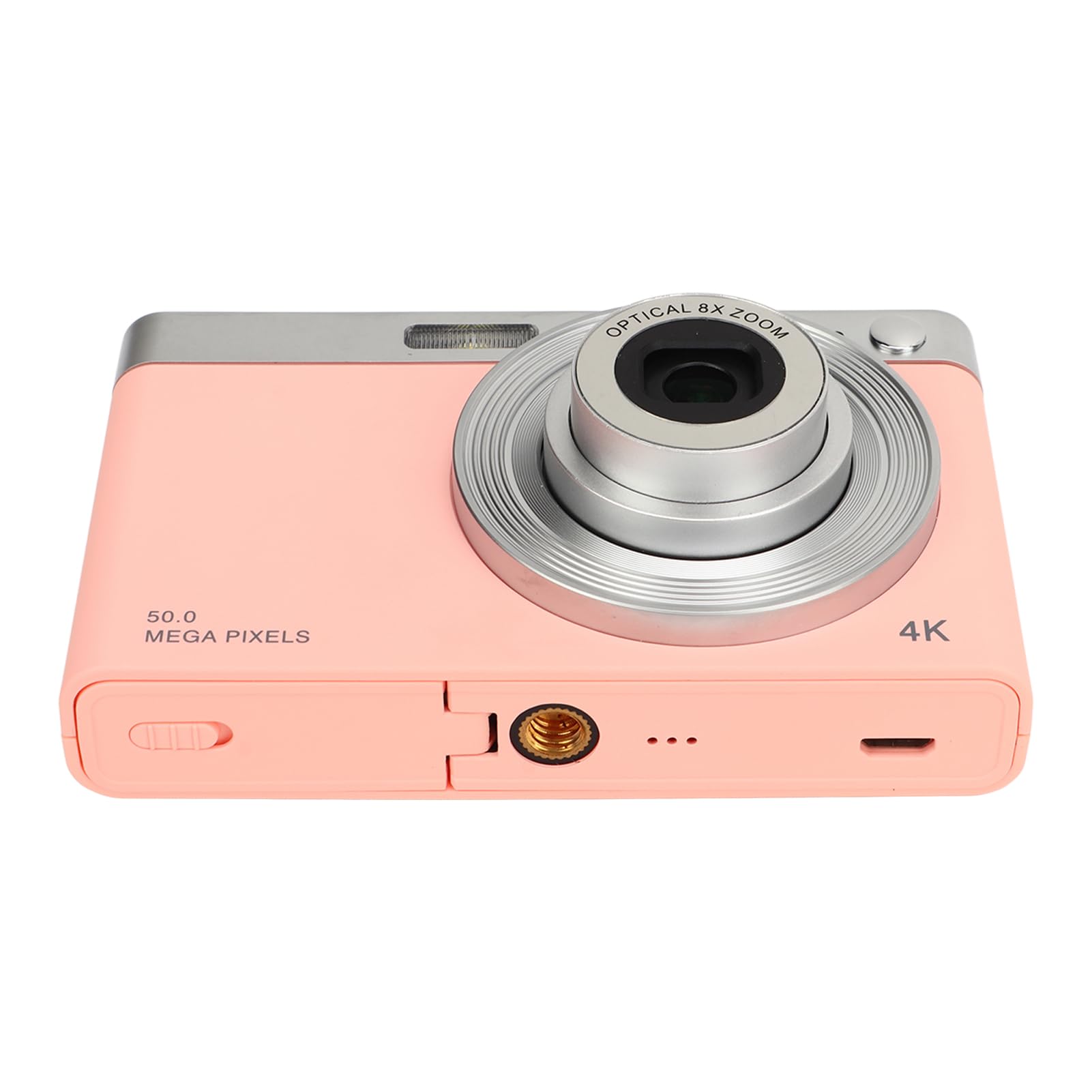 4K Digital Camera, Full HD 50MP 16X Digital Zoom Compact Point and Shoot Camera, Lightweight Small Vlogging Video Camera with Built in Flash & Filters, for Beginners Kids Teens