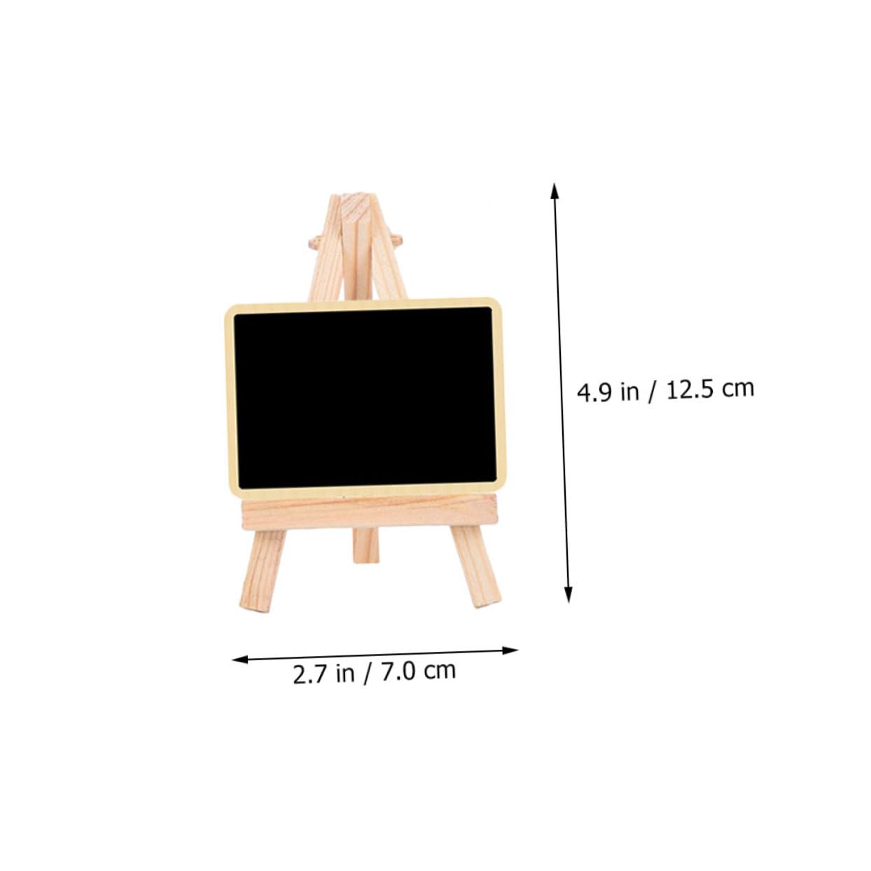 Garneck 6pcs Valentine's Day Message Board Mini Message Board Easel Stand Chalkboard Message Blackboard Wooden Message Board with Easel Stand Message Board Signs Pine Wood Household Card