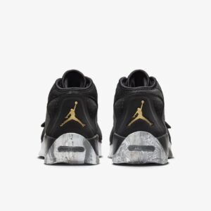 Nike Jordan Zion 2 Unisex Shoes, Black/Metallic Gold, 8 M US