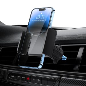 gnmano car phone holder, car vent phone mount [upgraded hook] hands-free, phone holder car [thick case & heavy phone friendly] phone mount for car, fit for iphone android samsung