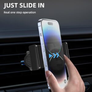 Gnmano Car Phone Holder, Car Vent Phone Mount [Upgraded Hook] Hands-Free, Phone Holder Car [Thick Case & Heavy Phone Friendly] Phone Mount for Car, Fit for iPhone Android Samsung