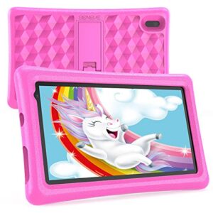 kids tablets, 7 inch tablet for kids toddlers, android kids tablet children tablet 2gb+32gb with parental control, bluetooth, wifi, dual camera, google play store pre installed (pink)