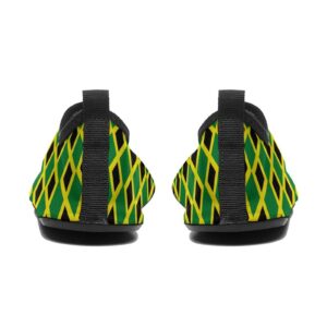 Womens Mens Quick Dry Water Shoes Summer Jamaica Jamaican Flag Barefoot Aqua Sneakers for Beach Swim Surf