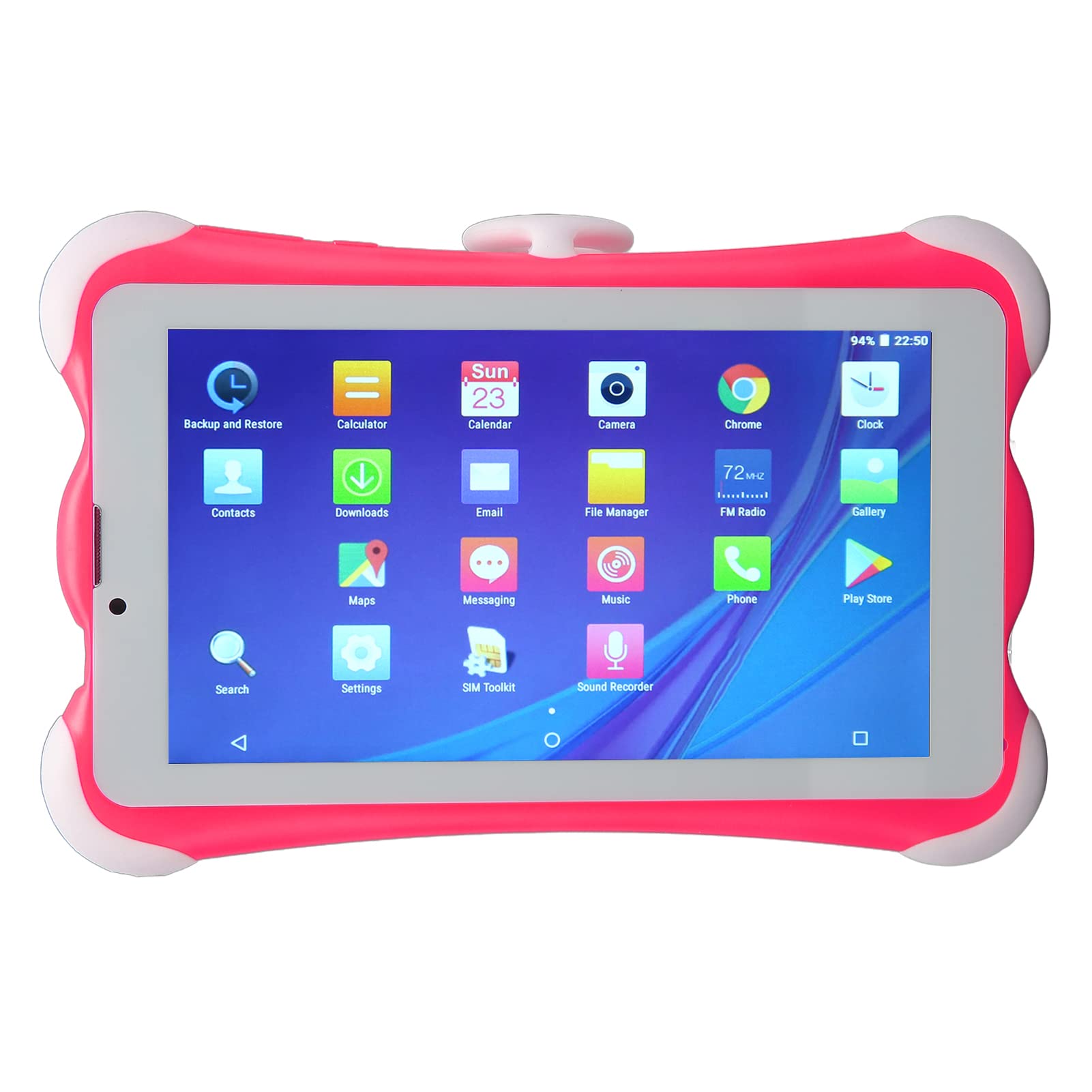 Ymiko 7 Inch HD 3GB 32GB Kids Tablet with WiFi Dual SIM for Toddler Tablet Pink 100‑240V (US Plug)