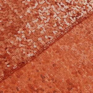 Sugargirl Orange Sequin Backdrop Curtain 2 Panels 2FTx8FT Glitter Orange Background Drapes Sparkle Photography Backdrop for Party Wedding Birthday Wall Decoration