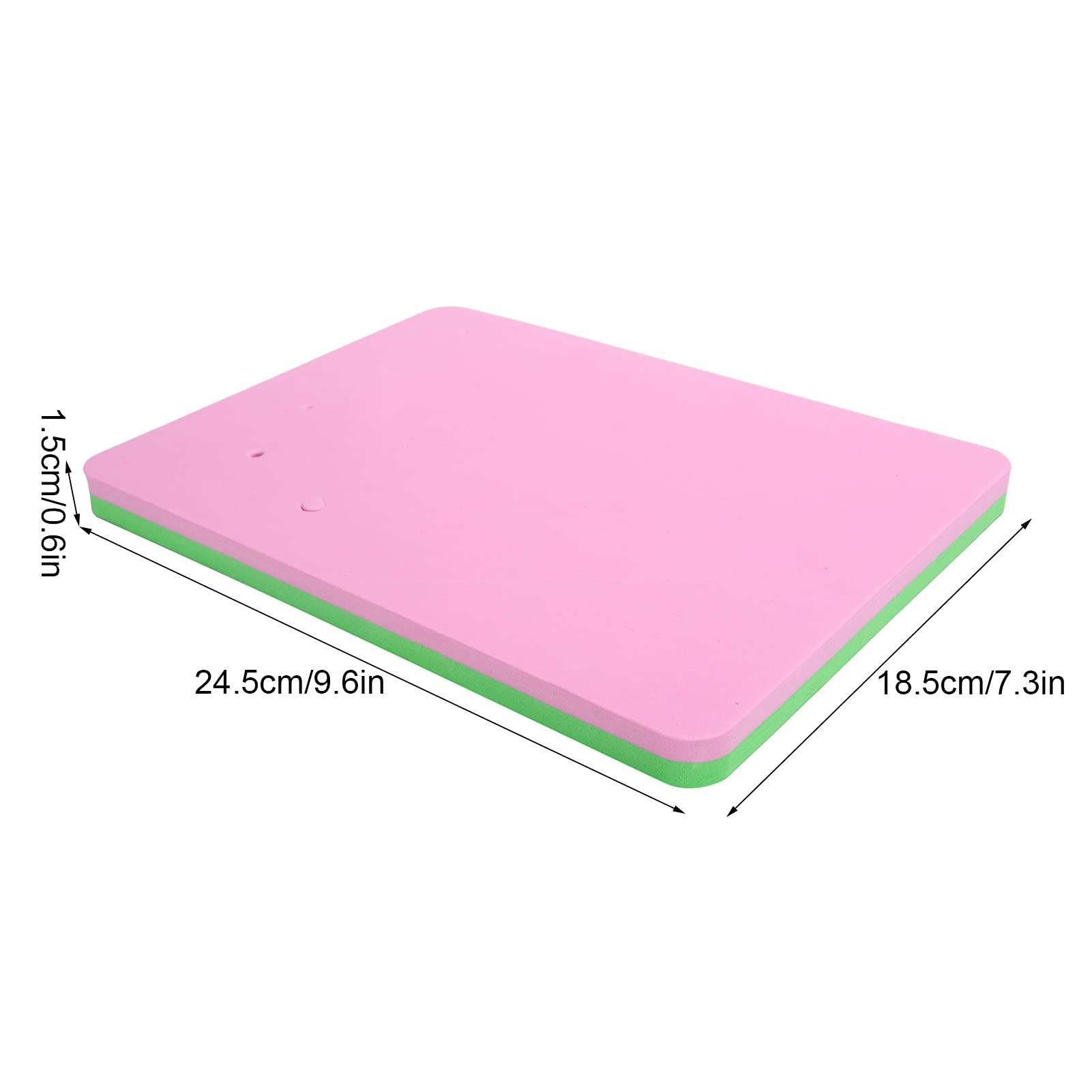 Fondant Foam Pad Rectangular sugar flower foam pad Fondant Cake Sponge Pad Mat with 5 Holes for Cake Decoration DIY Paste Clay Modelling Tools Drying Tray Pink Green