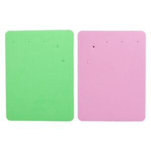 Fondant Foam Pad Rectangular sugar flower foam pad Fondant Cake Sponge Pad Mat with 5 Holes for Cake Decoration DIY Paste Clay Modelling Tools Drying Tray Pink Green