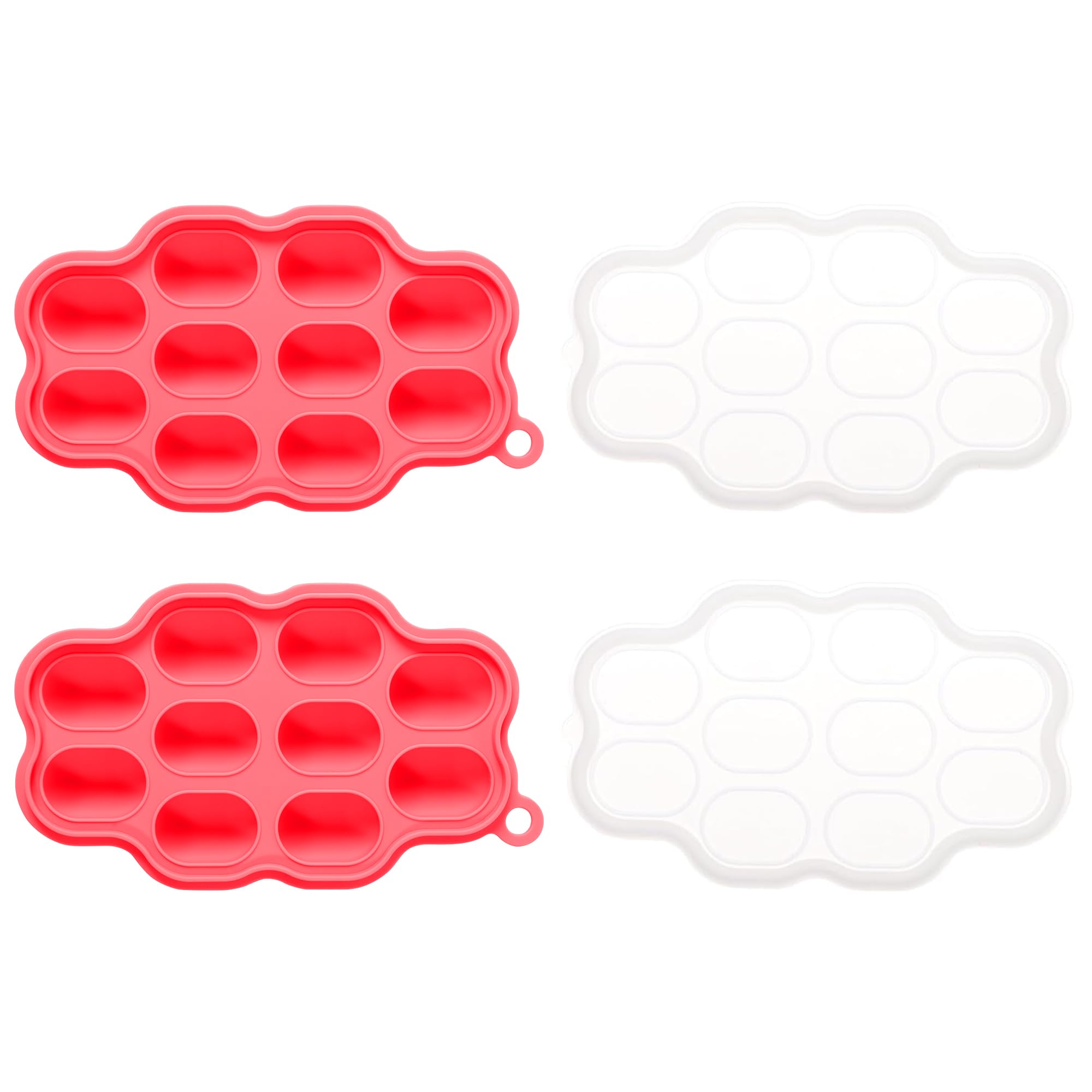 Breastmilk Popsicle Molds by Lovenoobs™, (2 Pack) Breast Milk Freezer Tray, Baby Popsicle Molds Teething, Baby Ice Pop Molds, Silicone Baby Food Freezer Tray, BPA-FREE, Baby Fruit Food Feeder Tray