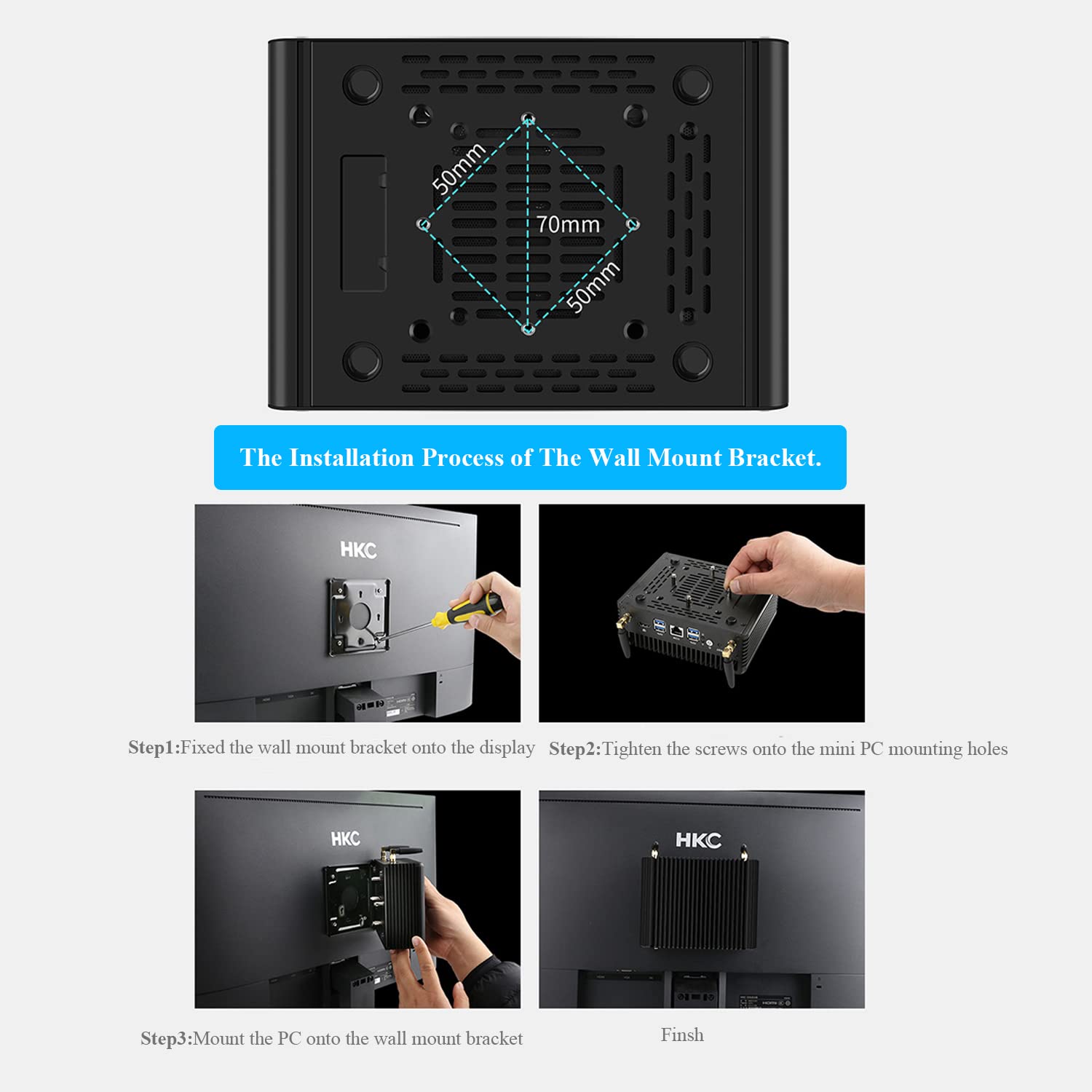 Mrroute Intel Alder Lake-N i3-N305 Fanless Mini PC with Win 11 DDR5 No RAM No SSD 4 Lans 3 Screens Display 2X HDMI&DP&Type-C Pocket Mini Desktop Computer