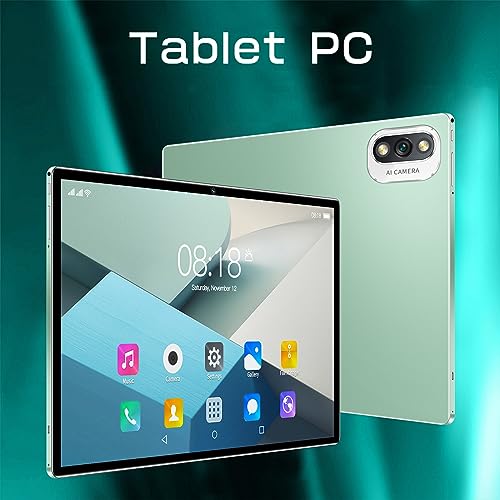 High Configuration 10.1inch Tablet, 4+32G Ultra-Thin HD Display (2.4G/5G WiFi, 256G), Android Tablet, Learning Game Video Office Tablet, Dual SIM Communication,Gift for Family