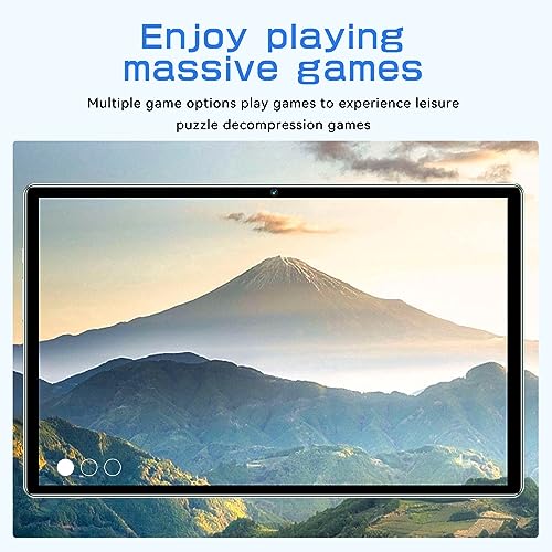 High Configuration 10.1inch Tablet, 4+32G Ultra-Thin HD Display (2.4G/5G WiFi, 256G), Android Tablet, Learning Game Video Office Tablet, Dual SIM Communication,Gift for Family