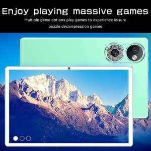 High Configuration 10.1inch Tablet, 4+32G Ultra-Thin HD Display (2.4G/5G WiFi, 256G), Android Tablet, Learning Game Video Office Tablet, Dual SIM Communication,Gift for Friends