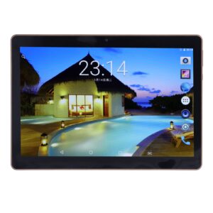 10.1 Inch Tablet, HD IPS Screen Flash CNC High Gloss Edge Body Octa Core Tablet with Grip for Daily (US Plug)