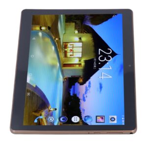 10.1 Inch Tablet, HD IPS Screen Flash CNC High Gloss Edge Body Octa Core Tablet with Grip for Daily (US Plug)