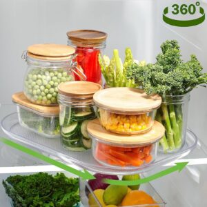 Square Lazy Susan for Refrigerator Enhance Fridge Organization with Our Square Lazy Susan. Square Design Discover The Convenience of Our Refrigerator Lazy Susan. (2, 26 * 35cm)