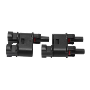 Pv Connector Solar Pv Connector 2pcs Solar Pv Connector 2 to 1 Photovoltaic Crimp Connector for Dc Cable Bus Series Connection