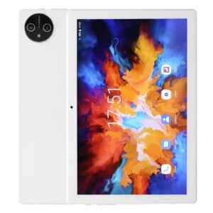 FOLOSAFENAR 10.1 Inch Tablet, 12GB RAM 256GB ROM 5G WiFi 2 in 1 Tablet PC MT6755 Octa Core 4G LTE Dual Speakers 8800mAh for Entertainment (US Plug)