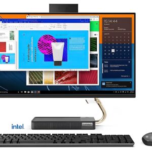 Lenovo IdeaCentre 5i 23.8" FHD Touchscreen All-in-One Desktop Computer - 11th Gen Intel Core i7-11700 8-Core 4.9 GHz, 16GB RAM, 1TB SSD + 1TB HDD, Intel UHD Graphics 750, FHD Webcam, Windows 11 Pro