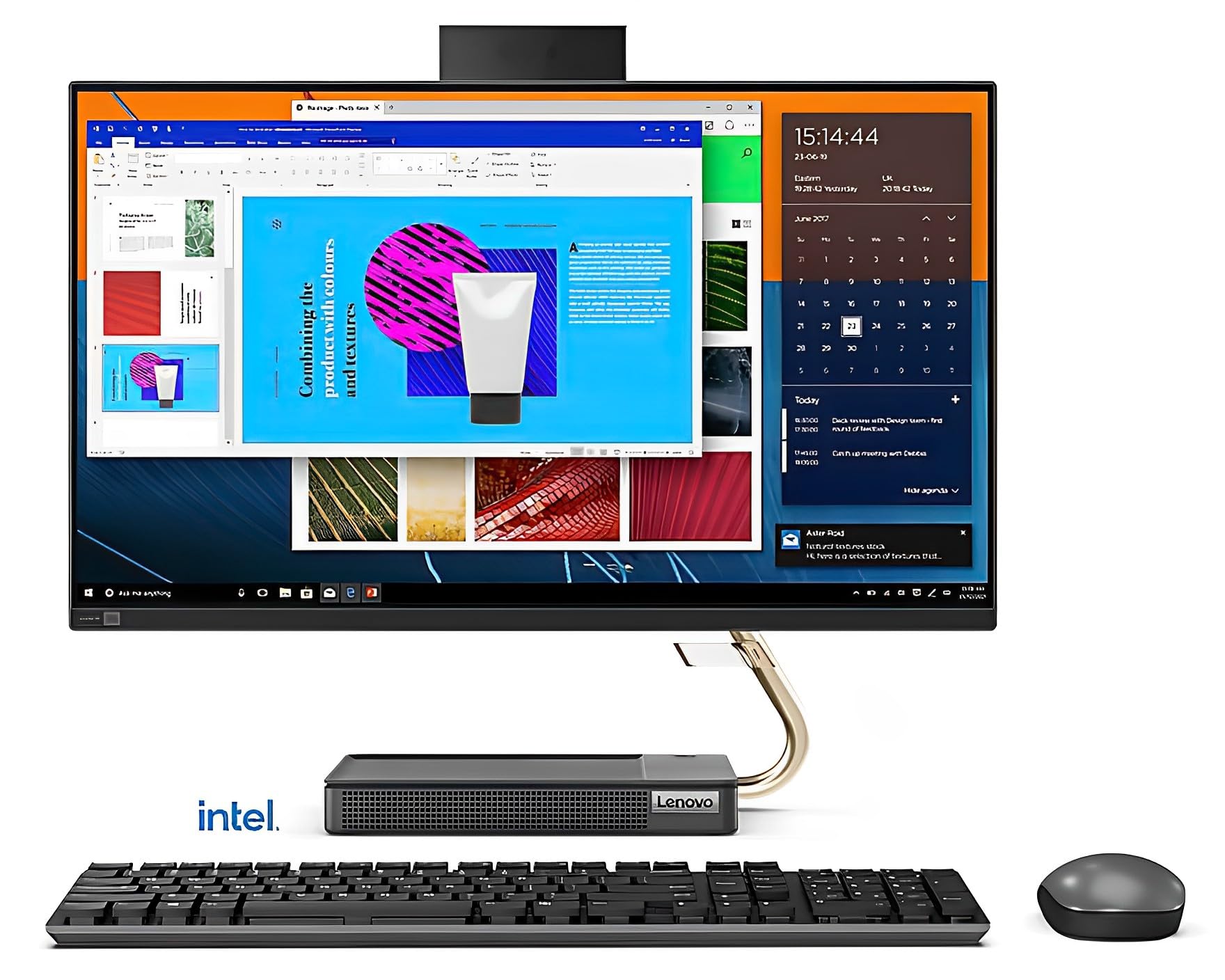 Lenovo IdeaCentre 5i 23.8" FHD Touchscreen All-in-One Desktop Computer - 11th Gen Intel Core i7-11700 8-Core 4.9 GHz, 16GB RAM, 1TB SSD + 1TB HDD, Intel UHD Graphics 750, FHD Webcam, Windows 11 Pro