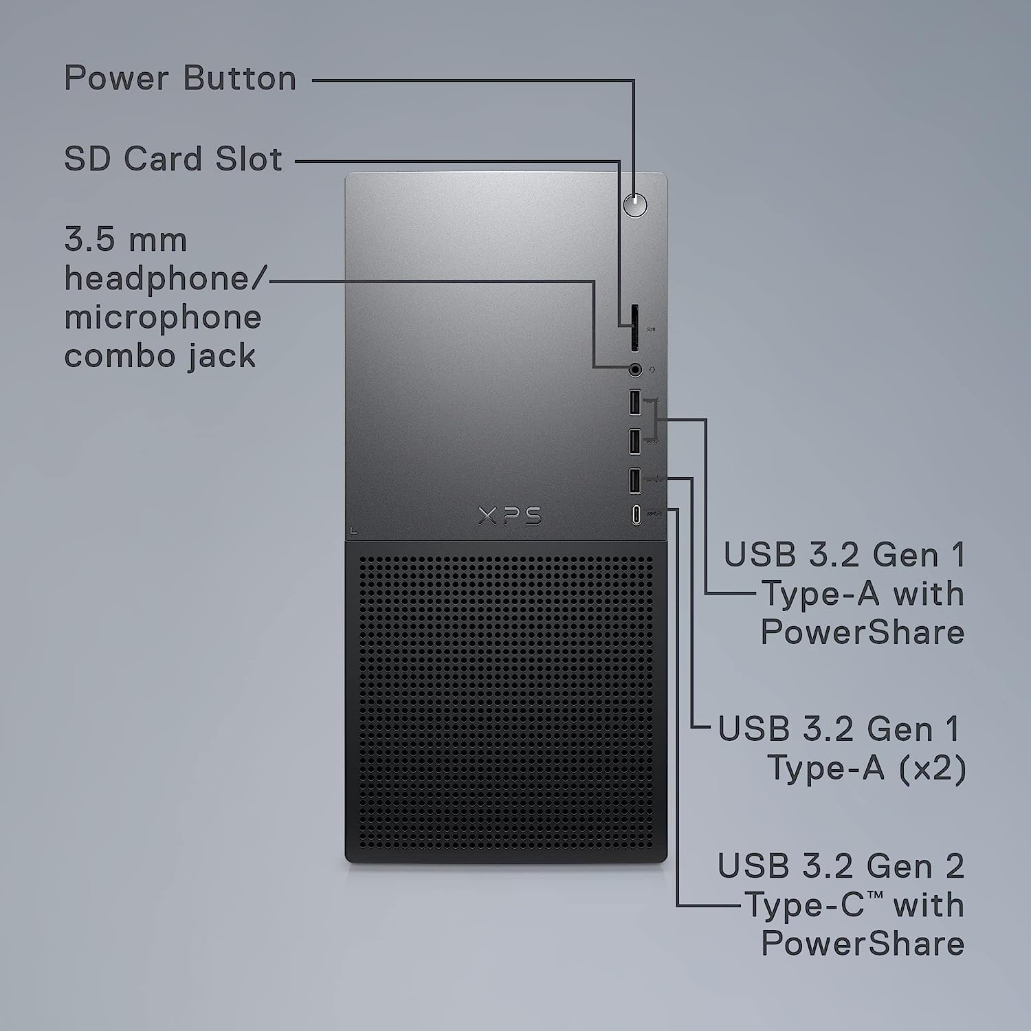 Dell XPS 8960 Gaming Desktop Computer Tower 2023 | 13th Gen Intel Core i7-13700 16-Core CPU, 24GB DDR5 RAM, 256GB NVMe M.2 PCIe SSD + 3TB HDD, GeForce RTX 3050 8GB GDDR6, Windows 11 Home