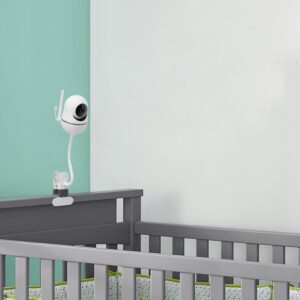iTODOS Baby Monitor Mount Compatible with HelloBaby HB65/HB6550/HB6558/HB66/HB248,ANMEATE SM935E/SM650 Baby Monitor, 8inches Flexible Arm,Baby Camera Mount Attach Your Baby Cam Wherever