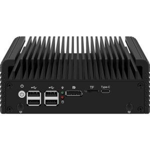 CWWK AlderLake-N100 5-Port Firewall Appliance with i226-V, DDR5 Slot, 2.5G RJ45 Network Port, 4K Display Outputs, M.2 NVMe Slots, SATA3.0, USB2.0, TPM Compatibility, Mini PC (N100-5L-16G/256G)