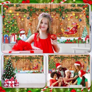 Buryeah 6 x 13 ft Christmas Banner Garage Door Decorations Large Garage Door Cover Christmas Photo Backdrop for Indoor Outdoor Home Holiday Party(Reindeer Style)